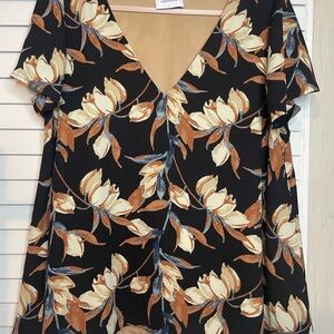 Adrienne Floral V-Neck Women’s Top